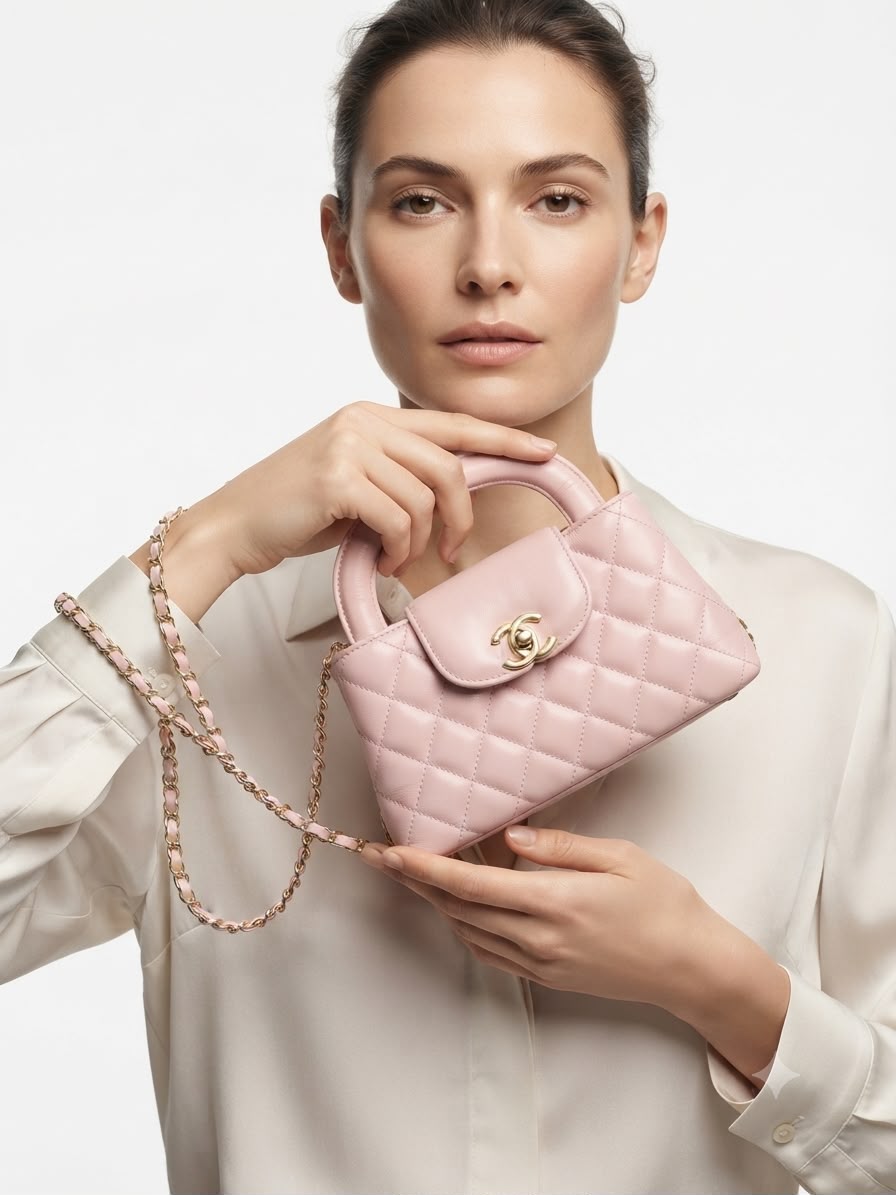 Women Kelly Shopper Sling Bag Pink With Box Luxury Premium Handbag India