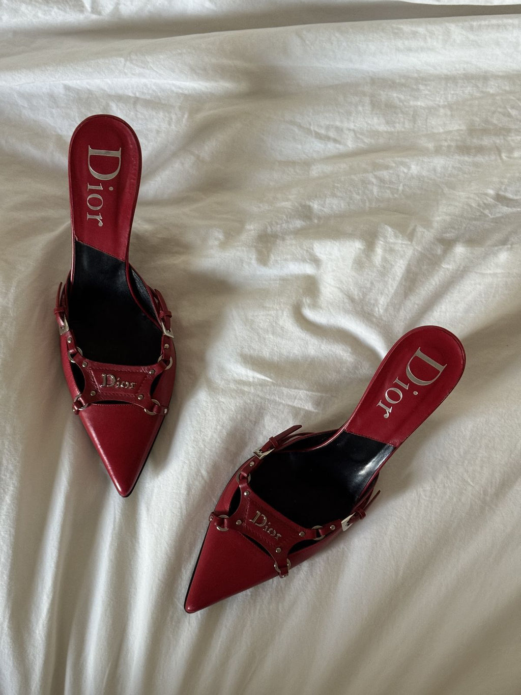 Dior Premium Quality Imported Heels Turkey Collection Brand Box Black Cherry White - PR Collection