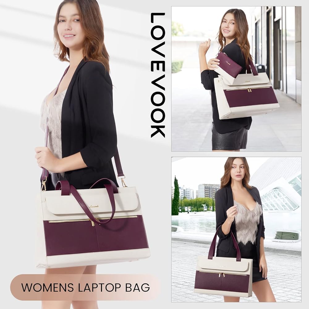LOVEVOOK Large Laptop Bag Women Designer Briefcase College Office - PR Collection