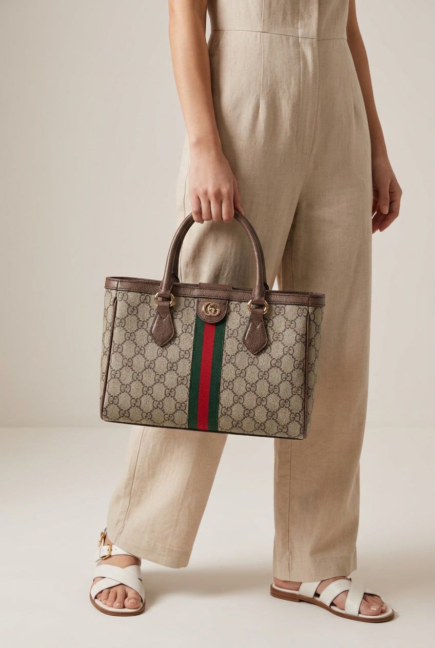 Gucci Ophidia GG Tote Bag with Dust Cover and Box Packing - PR Collection