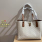 Michael Kors Ruby Large Tote Bag Coffee White With Full Branding Dust Cover - PR Collection
