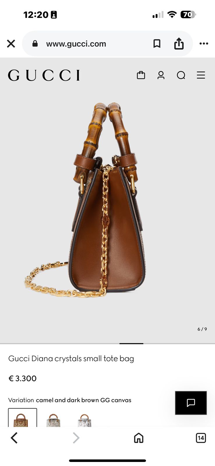 Gucci Love Parade Mini Bamboo Handle Bag - PR Collection