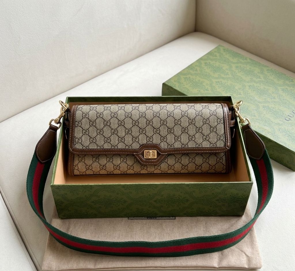 Gucci GG Supreme Shoulder Bag Luxury Branded Monogram Women India