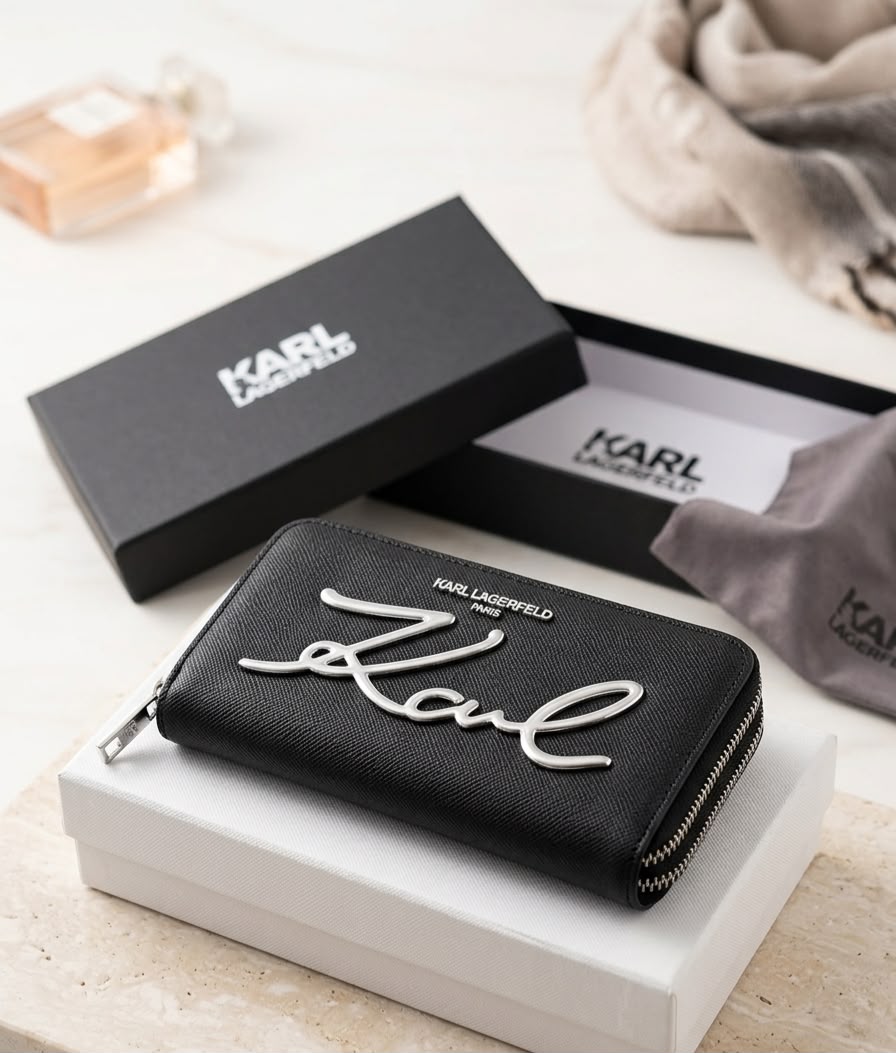 Women Premium Luxury Wallet Double Compartment Card Slots With Box Dust Bag Gift India