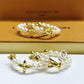 Louis Vuitton LV Pearl Earrings White Gold Finish Luxury Jewellery - PR Collection