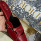 Dior Premium Quality Imported Heels Turkey Collection Brand Box Black Cherry White - PR Collection
