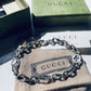 Gucci Signature Chain Unisex Bracelet Silver With Brand Box - PR Collection