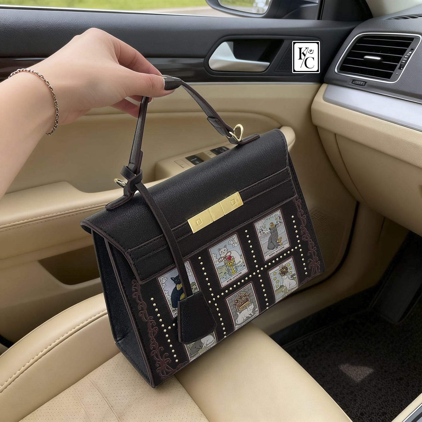 Women Korean Fashion Kelly Handbag Black Large Capacity Crossbody Sling Shoulder Bag
