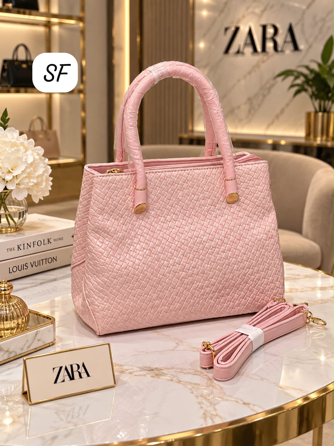 Imported Shoulder Bag With ith Sling Belt
