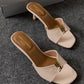 Premium Quality Heels Women Signature Fashion Heels Black Cream - PR Collection