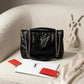 YSL Puffer Quilted Bag Silver Logo Designer Shoulder Bag Women