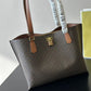 Michael Kors Ruby Large Tote Bag Coffee White With Full Branding Dust Cover - PR Collection