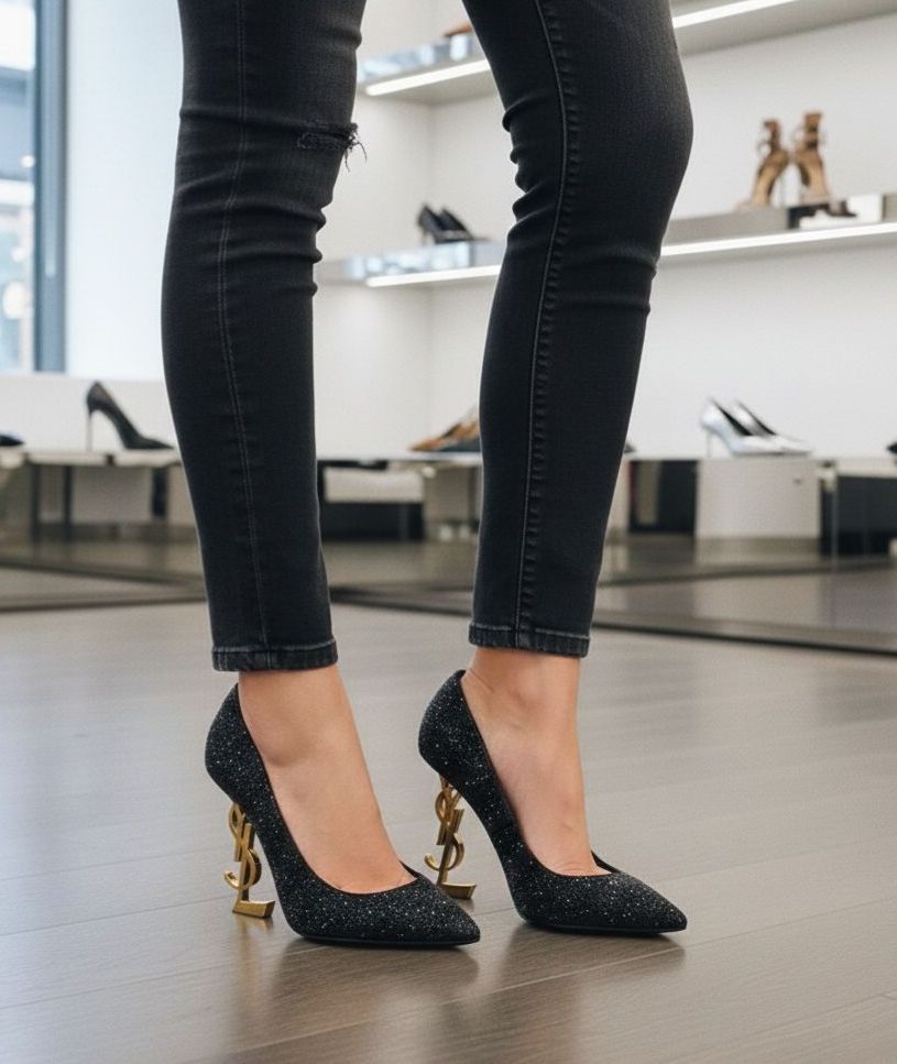 Glitters Studs Heels