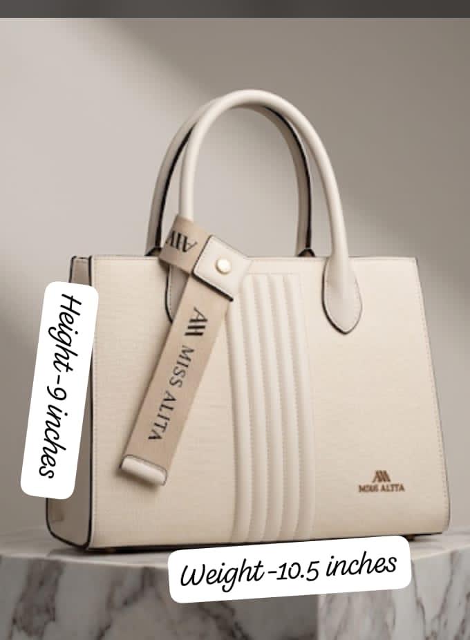 Miss Alita authentic leather bag metal logo - PR Collection