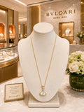 Premium Gold Finish Pendant Necklace Mother of Pearl Inspired Jewellery - PR Collection