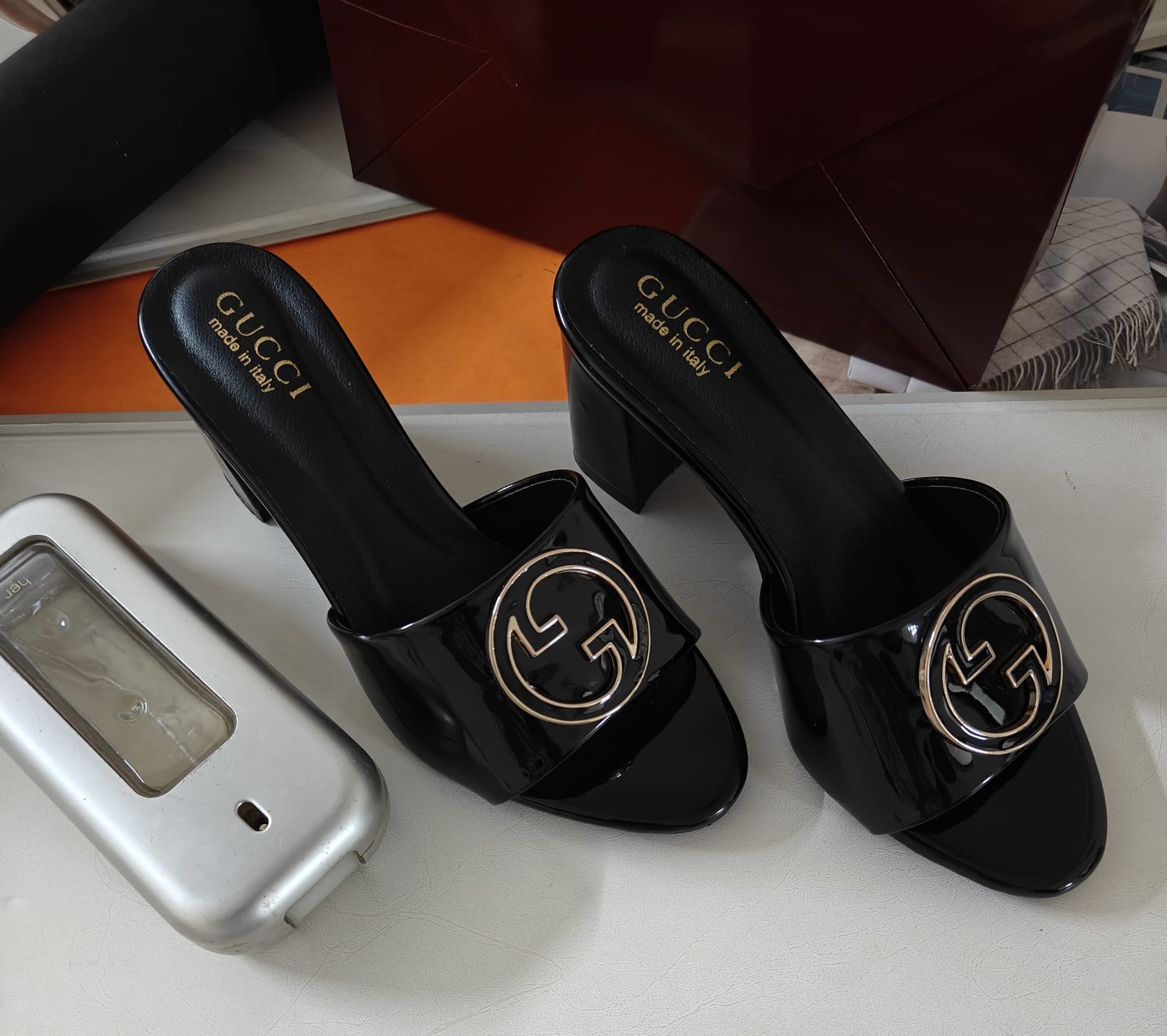 Premium Patent Cushion Heels For Women