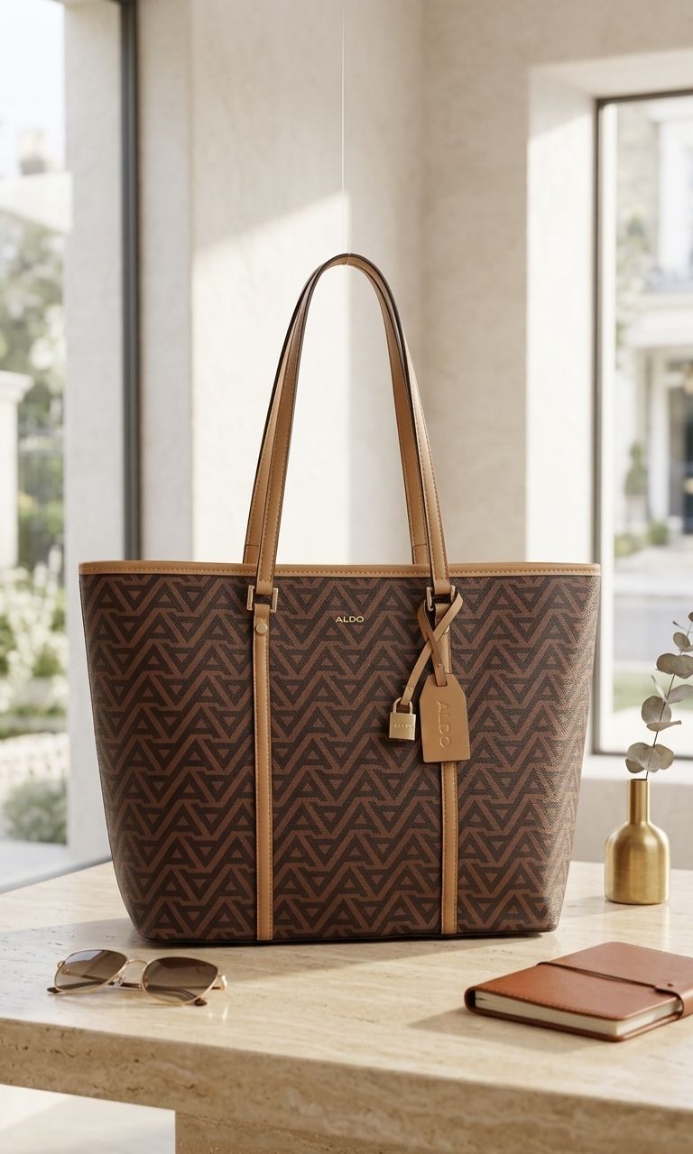 Aldo Printed Classic Large Leather Tote Bag - PR Collection