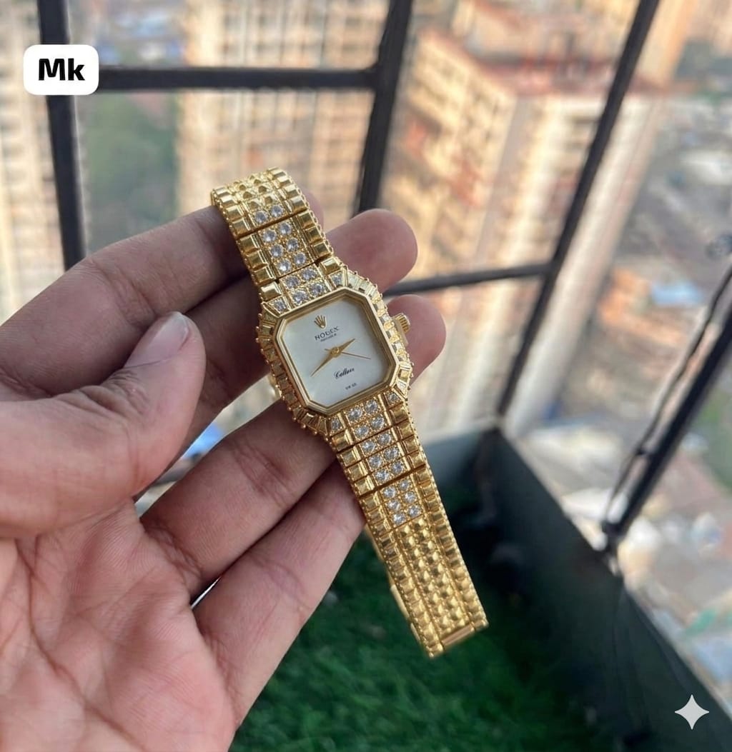 Rolex Cellini Gold Crystal Watch - PR Collection
