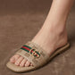 Gucci Premium Quality Flats Women Everyday Fashion Flats Coffee Beige Black - PR Collection