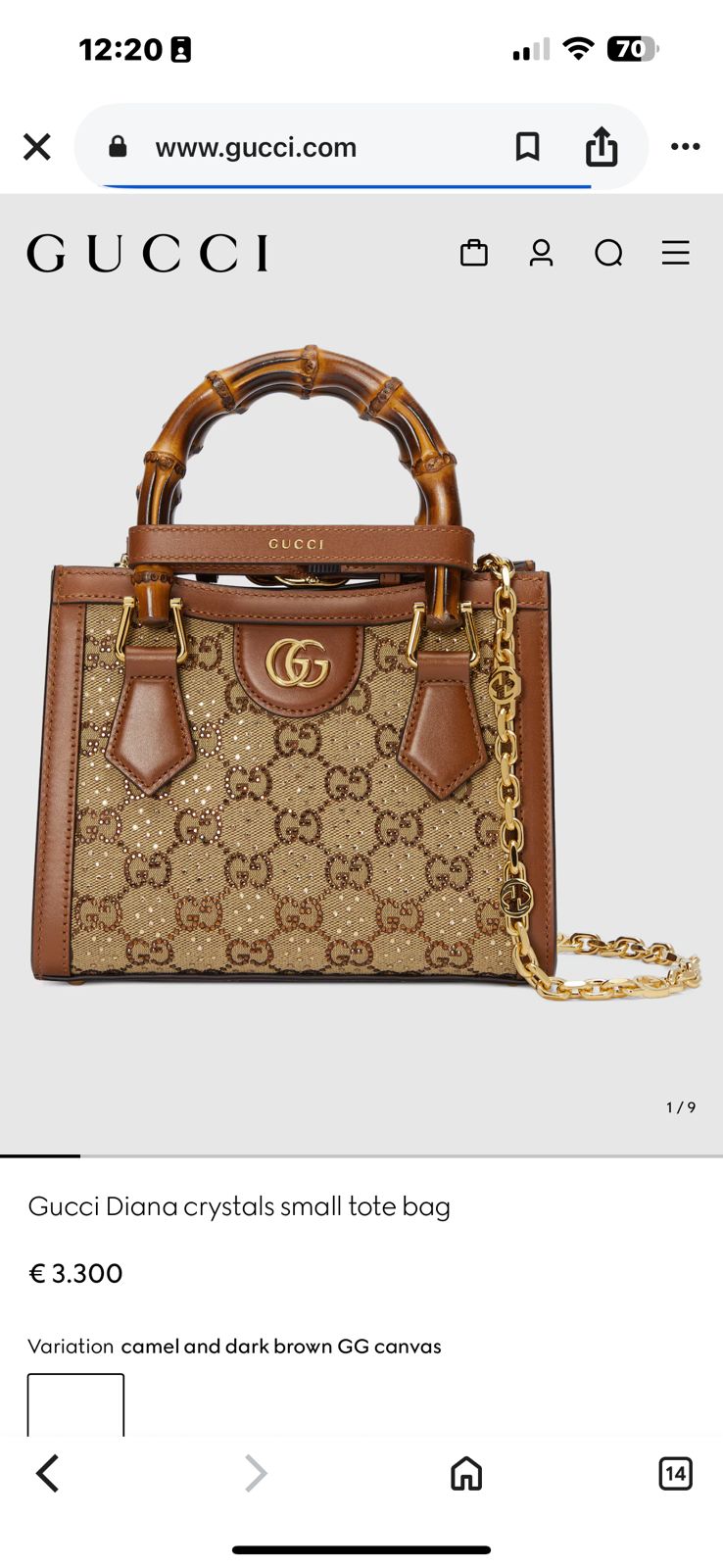 Gucci Love Parade Mini Bamboo Handle Bag - PR Collection