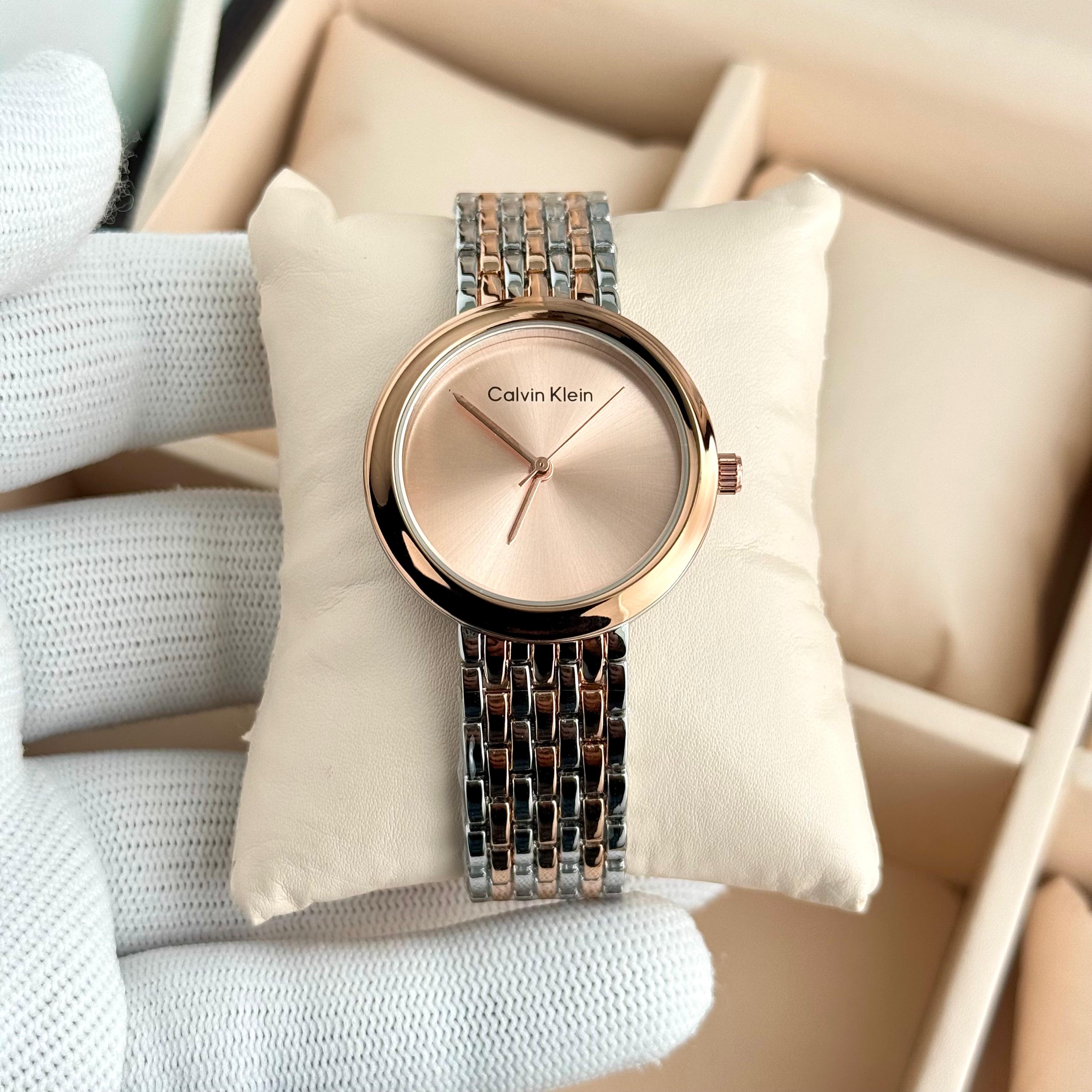 CK premium twisted bezel watch D17 elegant design women fashion accessories India