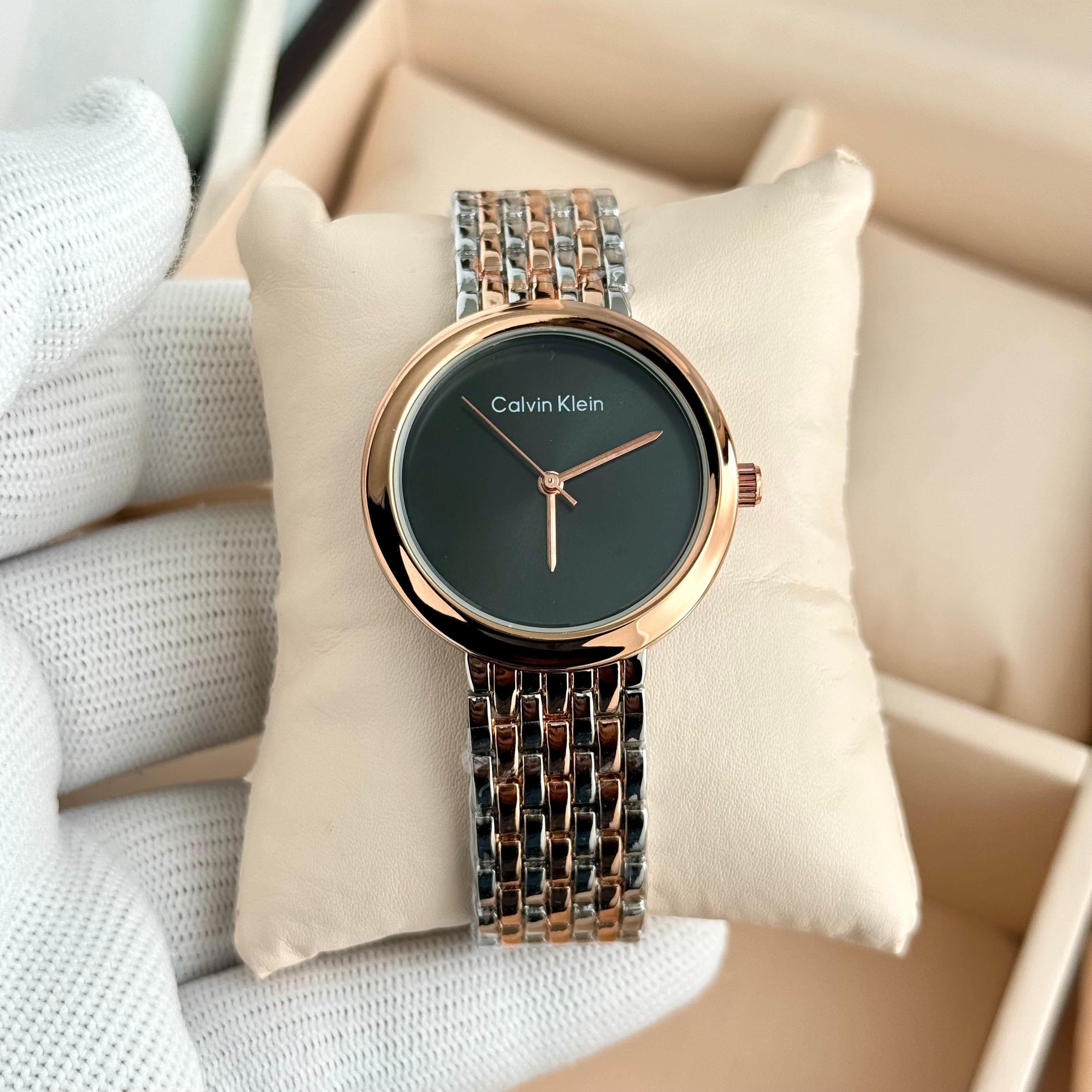 Calvin Klein CK D17 premium quartz watch for women Swiss movement stainless steel