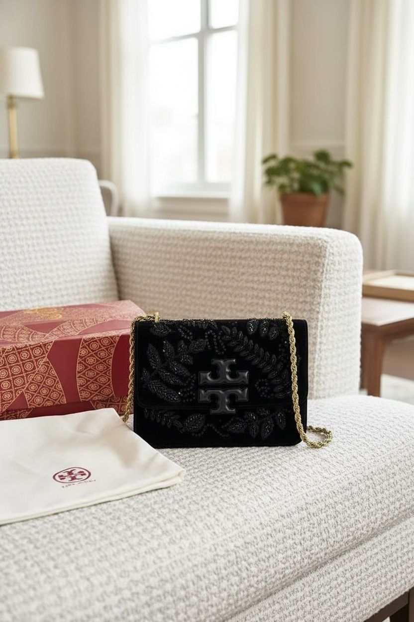 Tory Burch Eleanor Bag Interior View Luxury Branded Women India