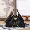 Women Premium Mini Hobo Bag Black 22cm With Box Luxury Party Festive Handbag India