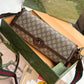 Gucci GG Supreme Bag Flap Closure Metal Lock Designer Handbag