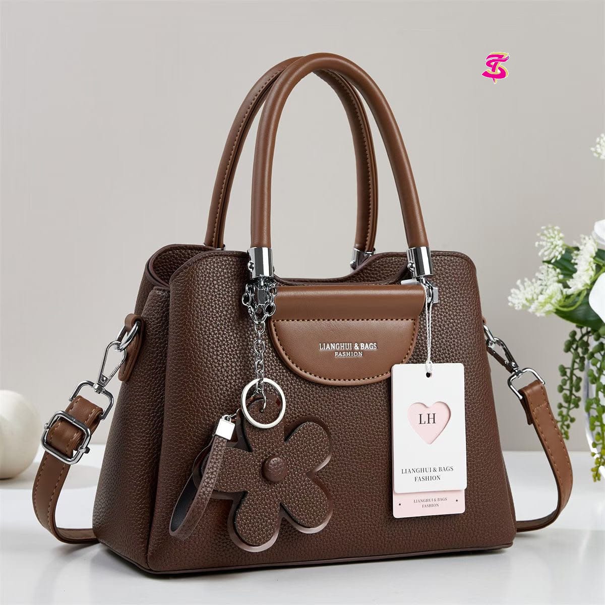 Imported High Quality Handbag with Long Belt - PR Collection