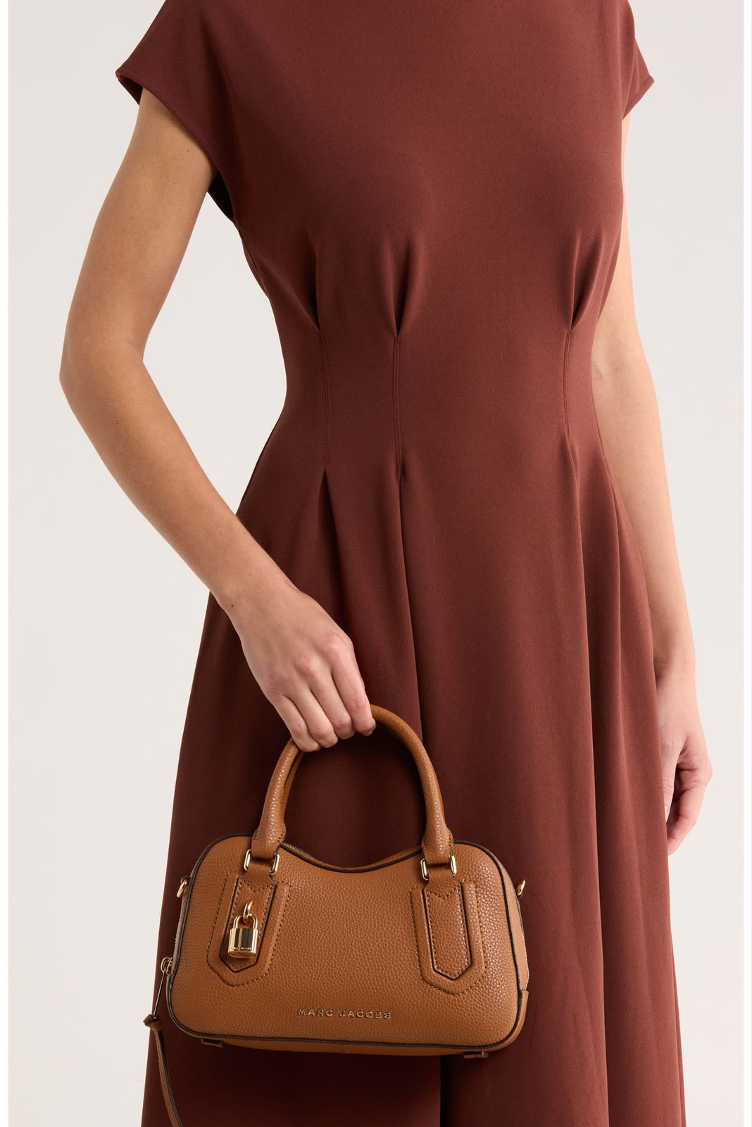 Women Pebbled Leather Satchel Bag Tan Color Zipper Crossbody Shoulder Bag
