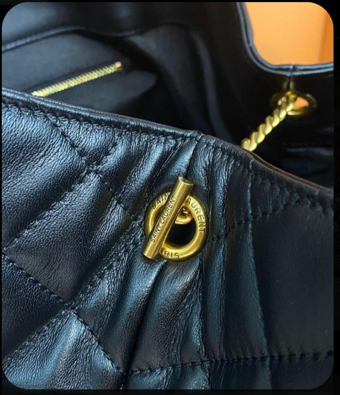 YSL Icare Shopping Bag Bottom View Structured Lambskin India