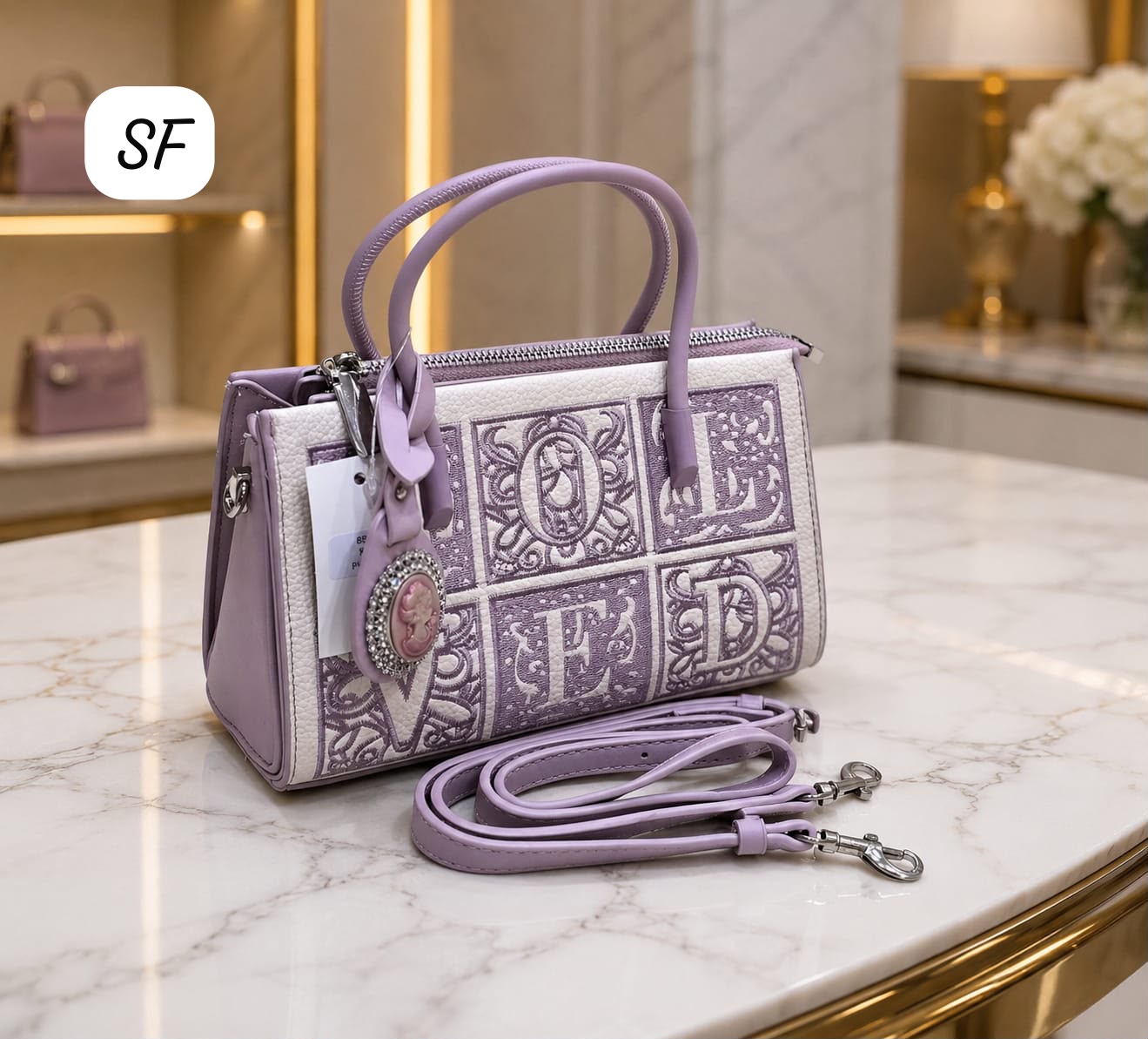 Women Imported Handbag Purple Color Premium Classy Sling Bag Daily Use