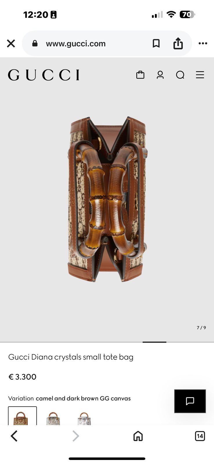 Gucci Love Parade Mini Bamboo Handle Bag - PR Collection