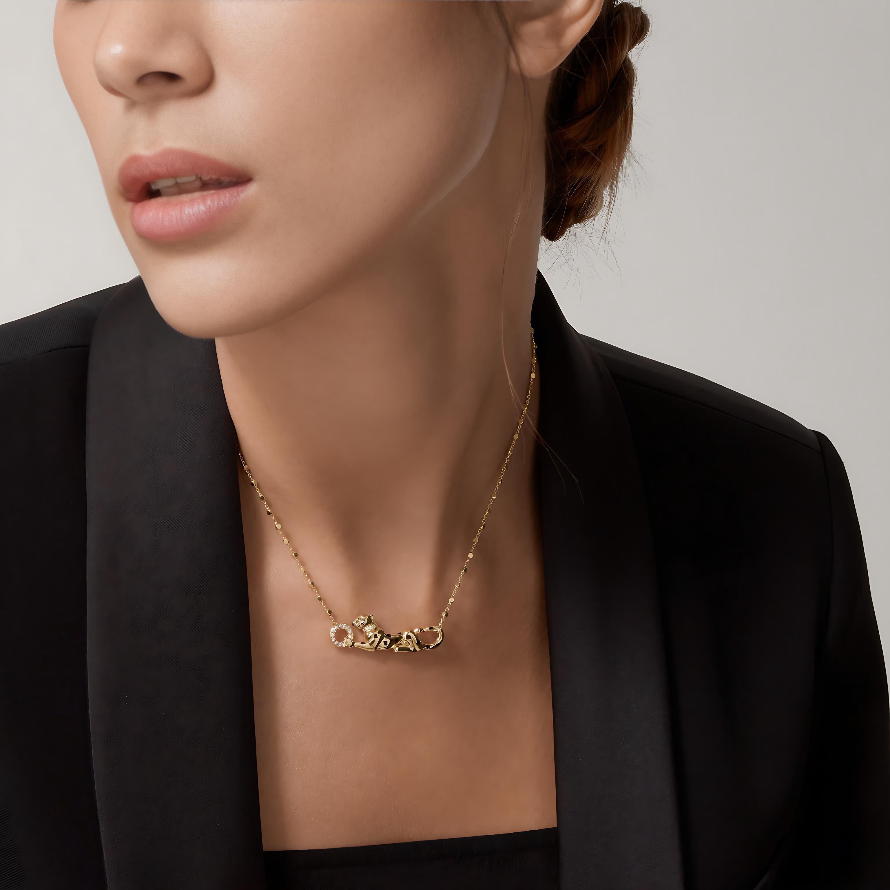 Cartier Panther Pendant Luxury Gift For Her Imported Jewellery India