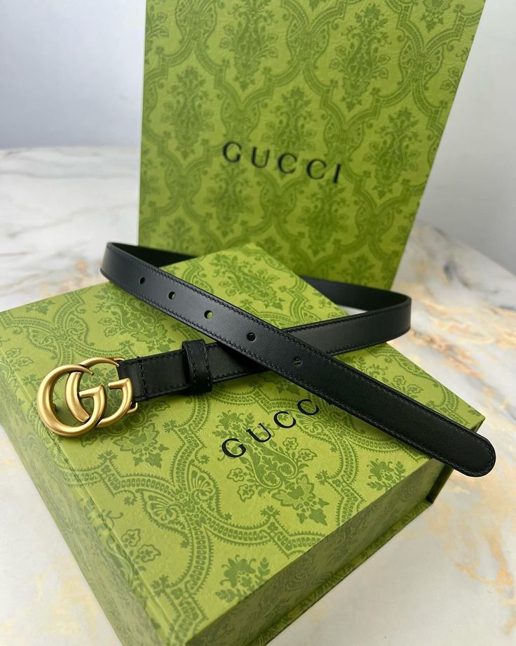 Gucci GG Slim Belt Premium Imported Brand Box - PR Collection