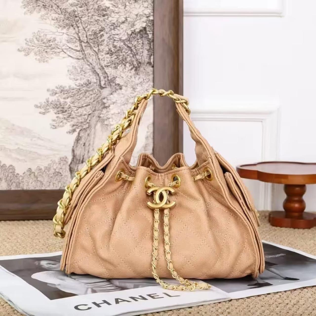 Women Mini Hobo Bag Nude 22cm With Box Premium Quality Luxury Handbag India