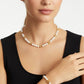 Louis Vuitton LV Pearl Necklace Bracelet Combo Gold Finish Luxury Jewellery - PR Collection