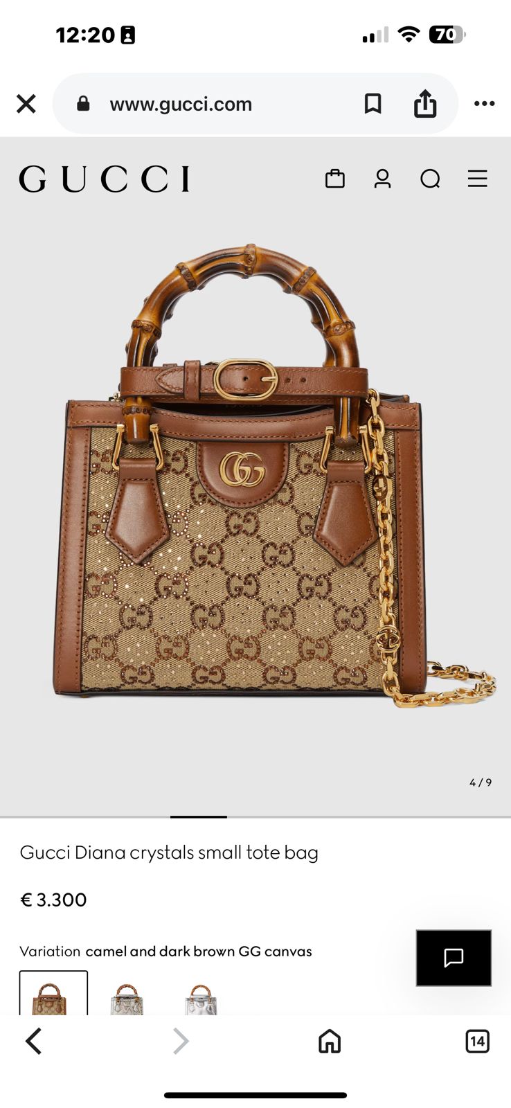 Gucci Love Parade Mini Bamboo Handle Bag - PR Collection