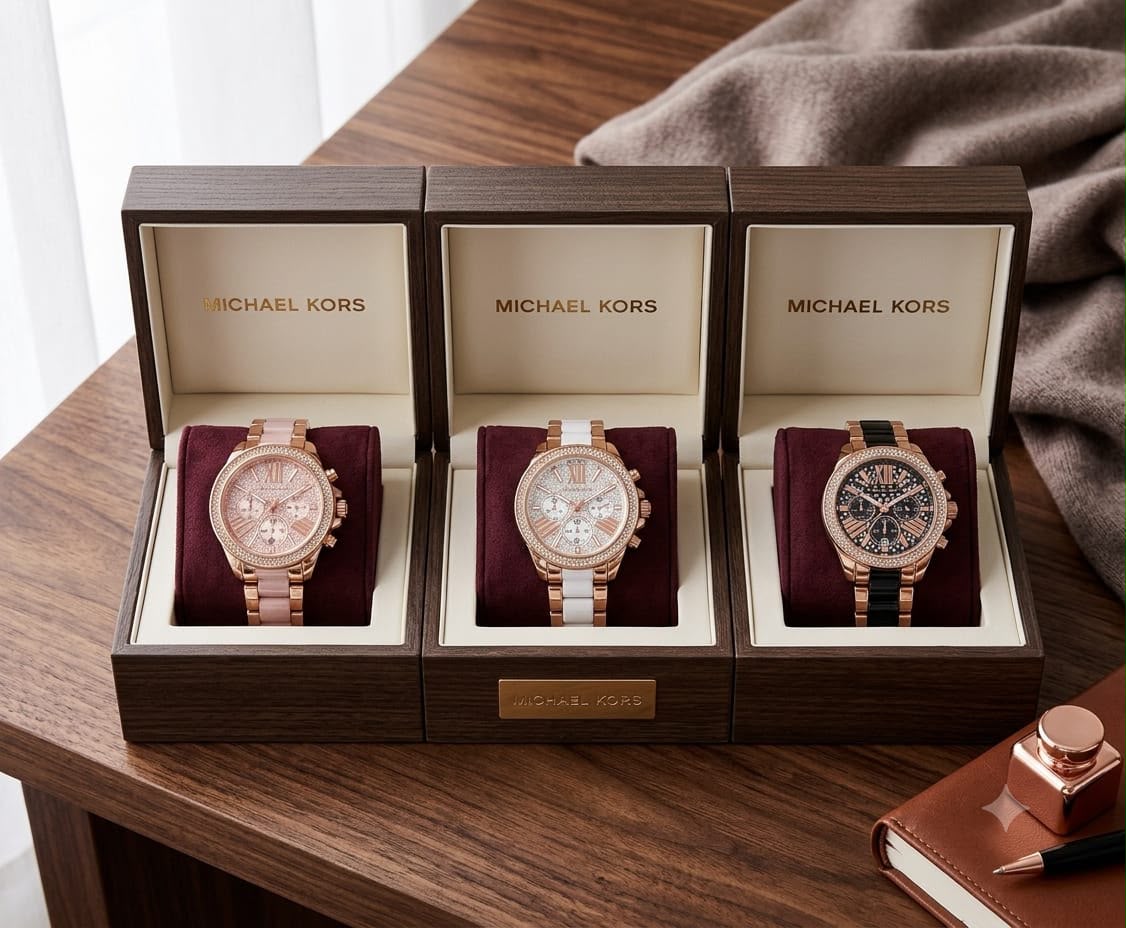 Michael Kors MK Working Chrono Watch D3 women designer watch gift for her