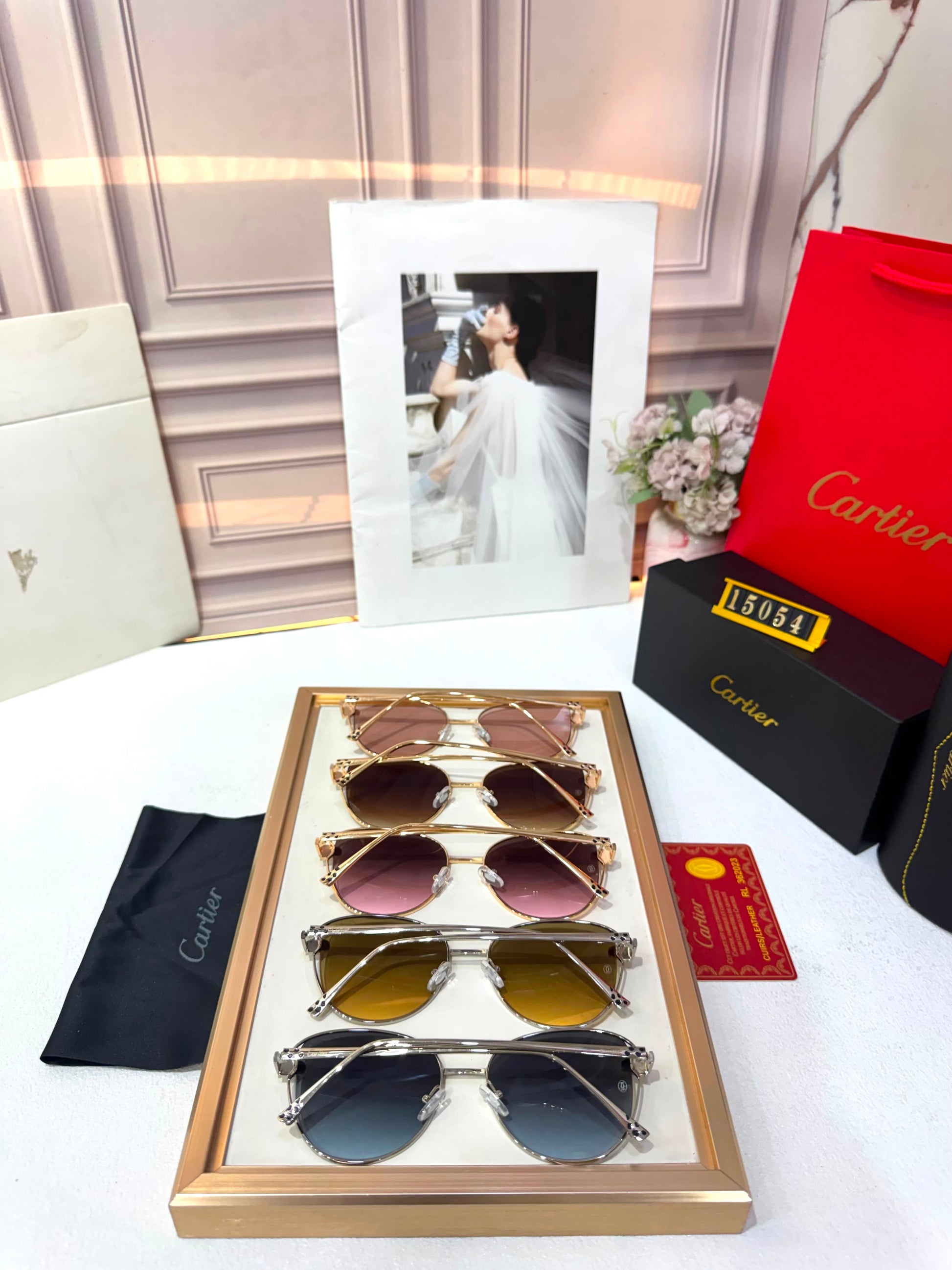Cartier Ladies UV Protected Sunglasses - PR Collection