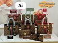 Imported High Quality Three Piece Combo Bag Set - PR Collection