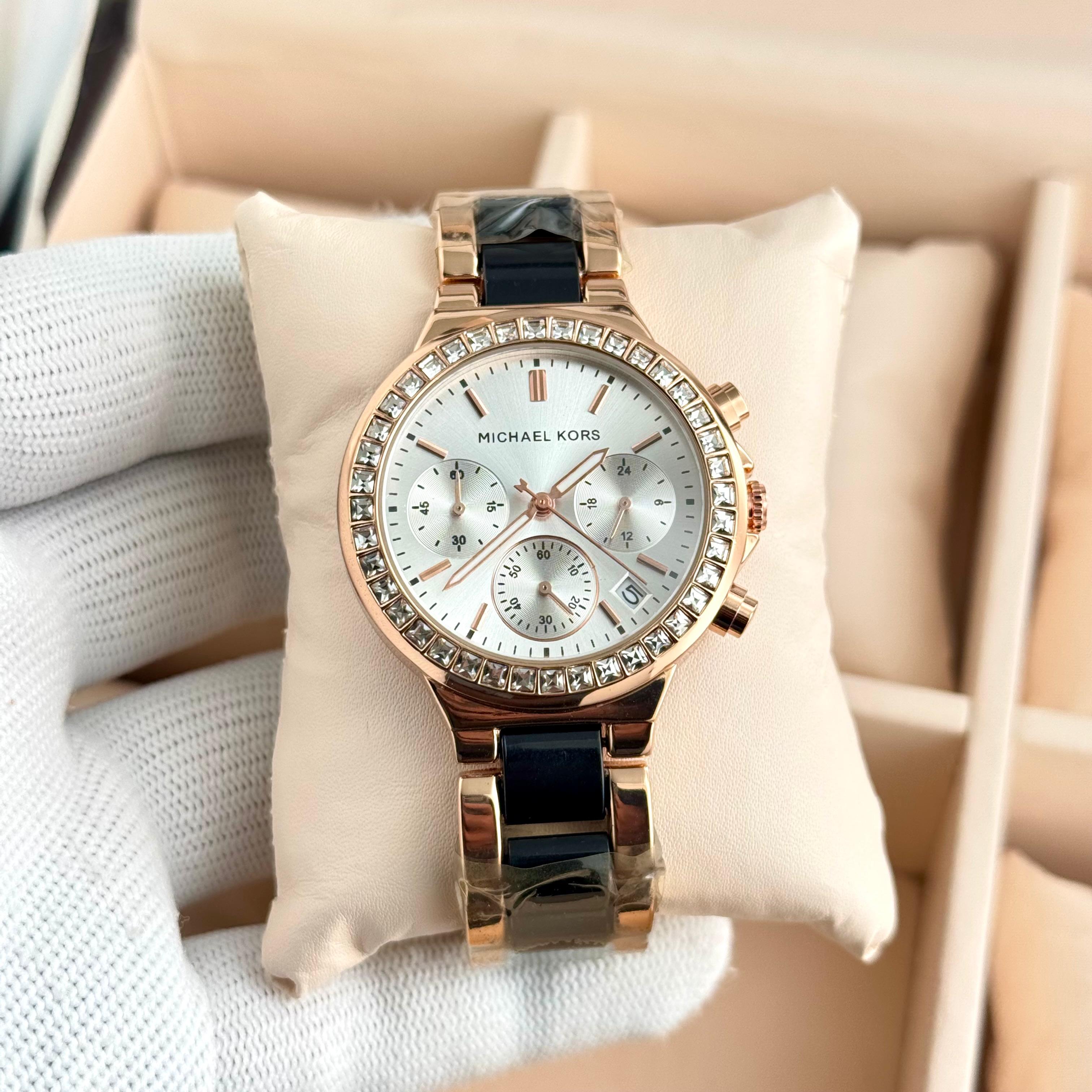 MK Michael Kors ladies watch D3 working chrono sub-dials date display branded women watch India