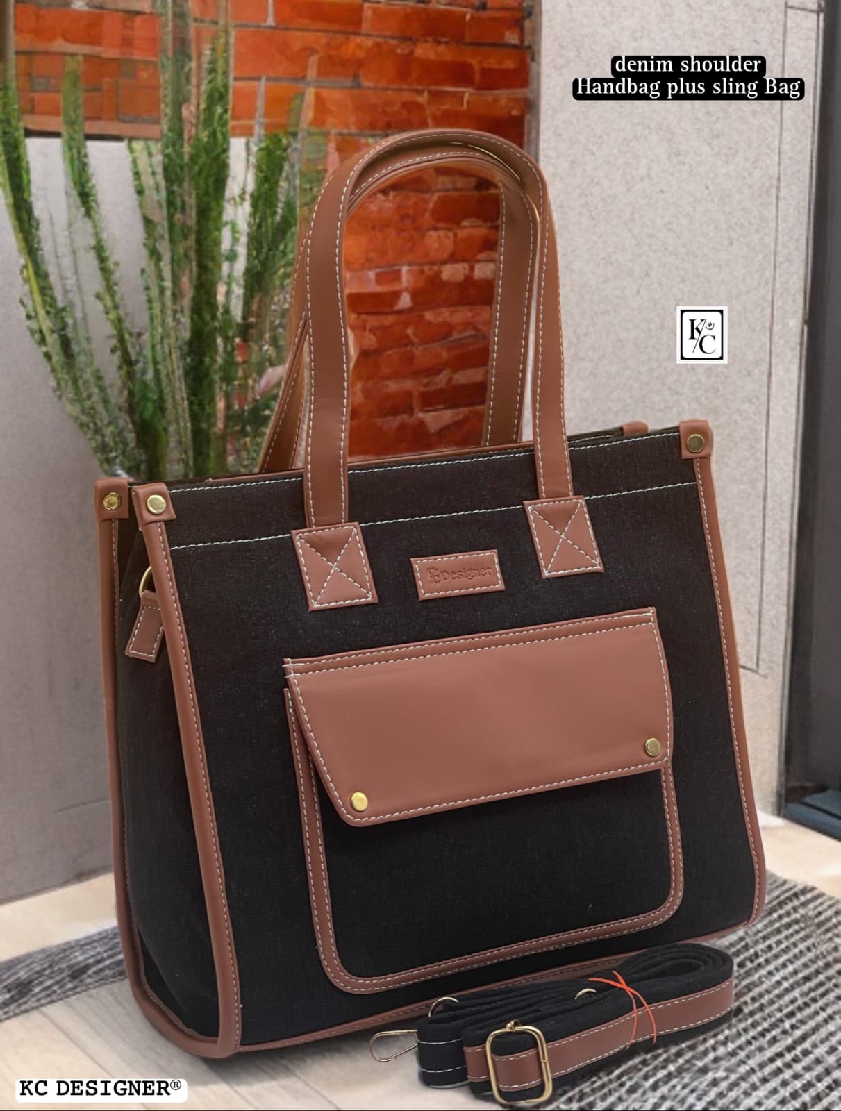 Blue Denim Casual Handbag Women Premium Quality Imported Bag