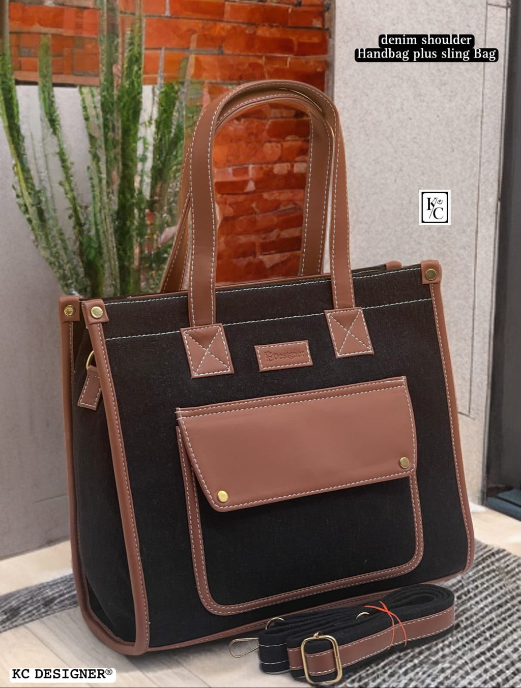 Blue Denim Casual Handbag Women Premium Quality Imported Bag