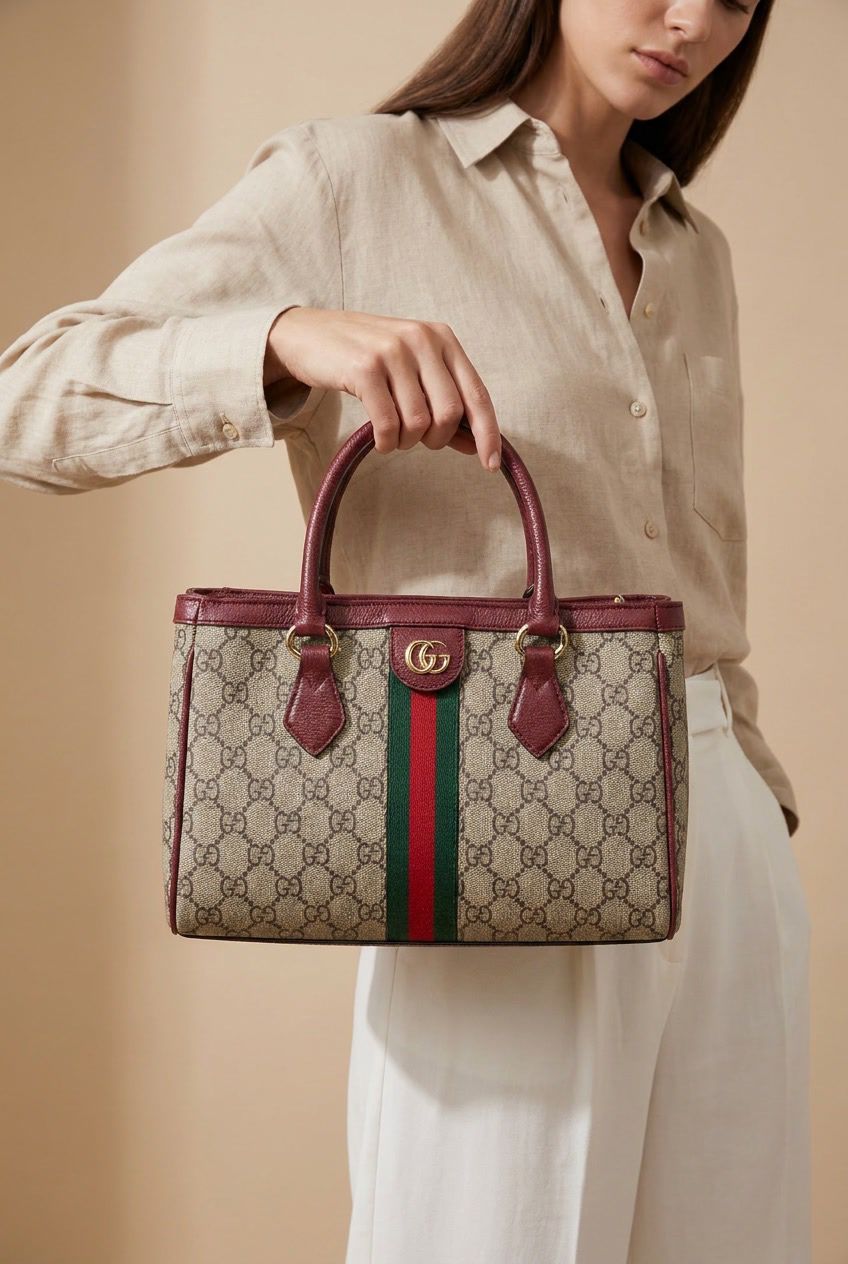 Gucci Ophidia GG Tote Bag Side View Premium Quality - PR Collection