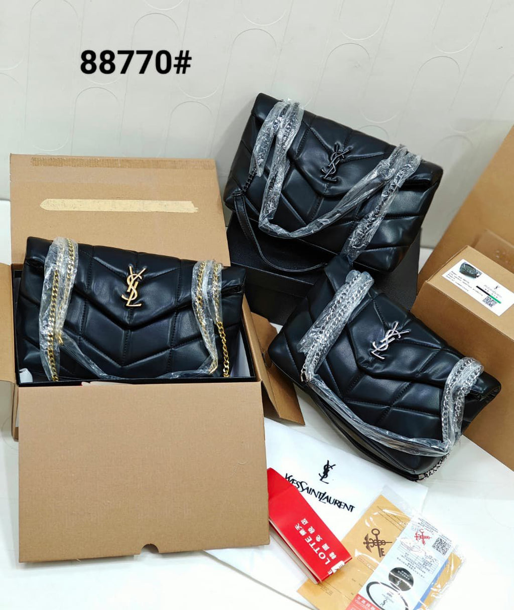 YSL Puffer Chain Bag Spacious Interior Premium Hardware Women India