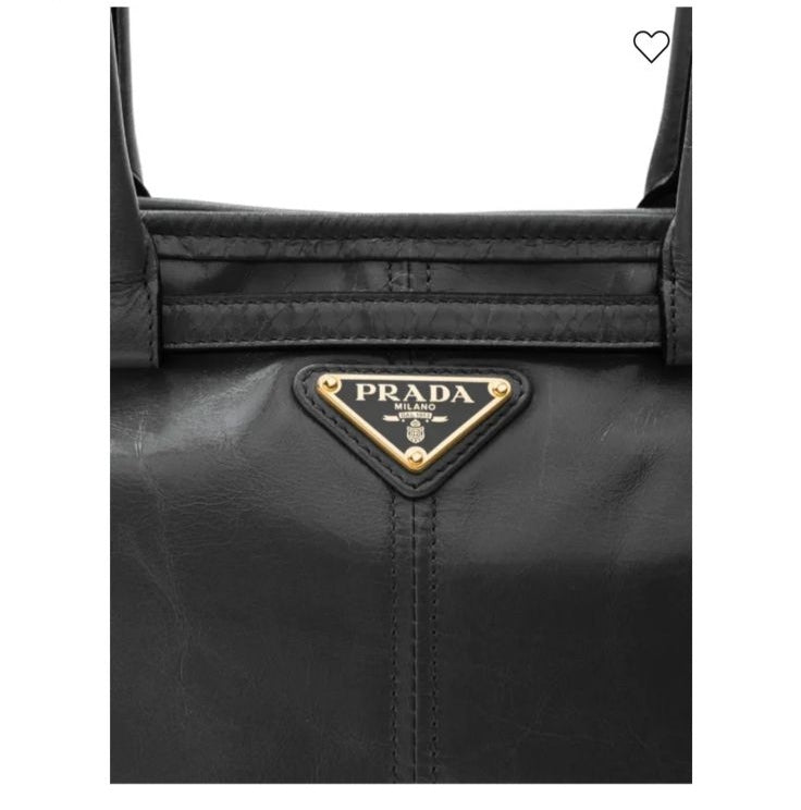 Prada Medium Tote Bag Spacious Interior Zip Closure Branded Bag