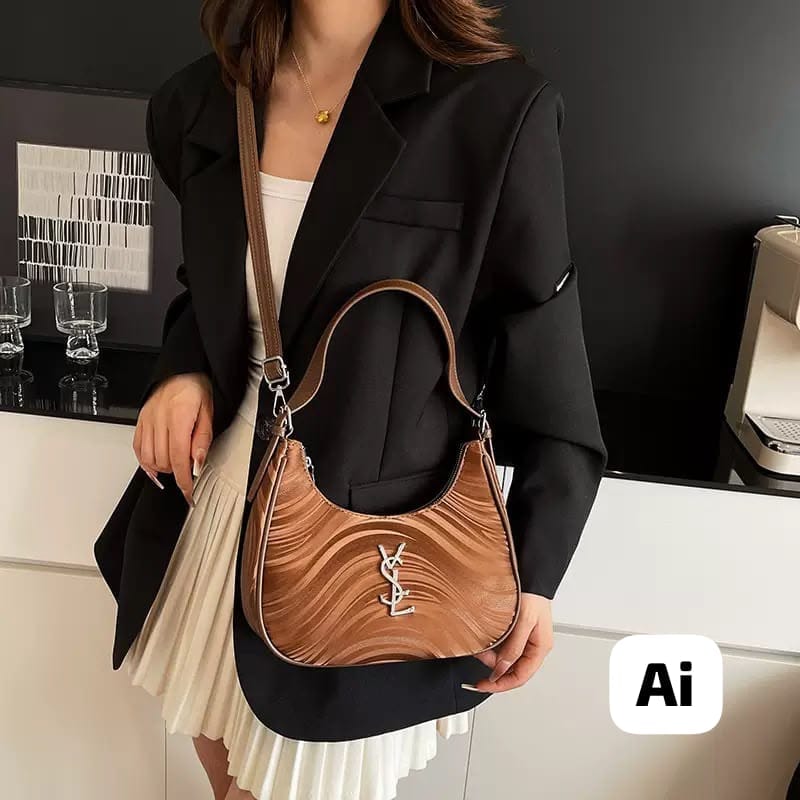 Women Imported Classy Sling Handbag Tan 9x6.5 Inch Premium Quality Daily Use Shoulder Bag India