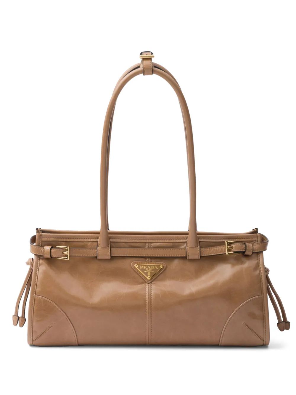 Prada Bonnie Tote Bag Brown Premium Quality Dual Handle Shoulder Bag